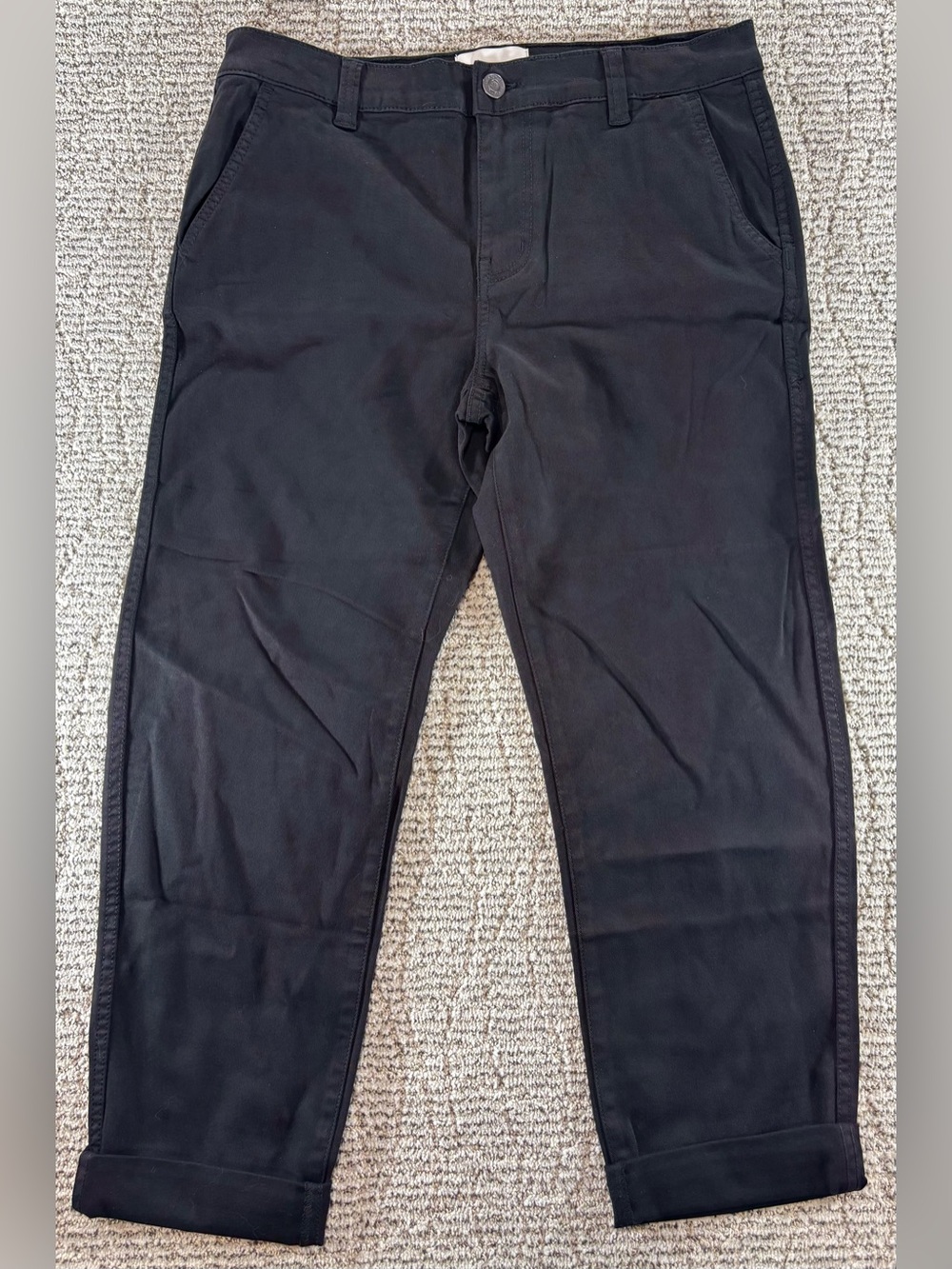 NWT Current/Elliott Women’s Size 29 Clean Black The Confidant Cropped Trousers